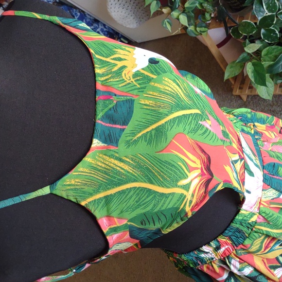 Boohoo TROPICANA CUT OUT MAXI BEACH DRESS Sz Small - Picture 7 of 7